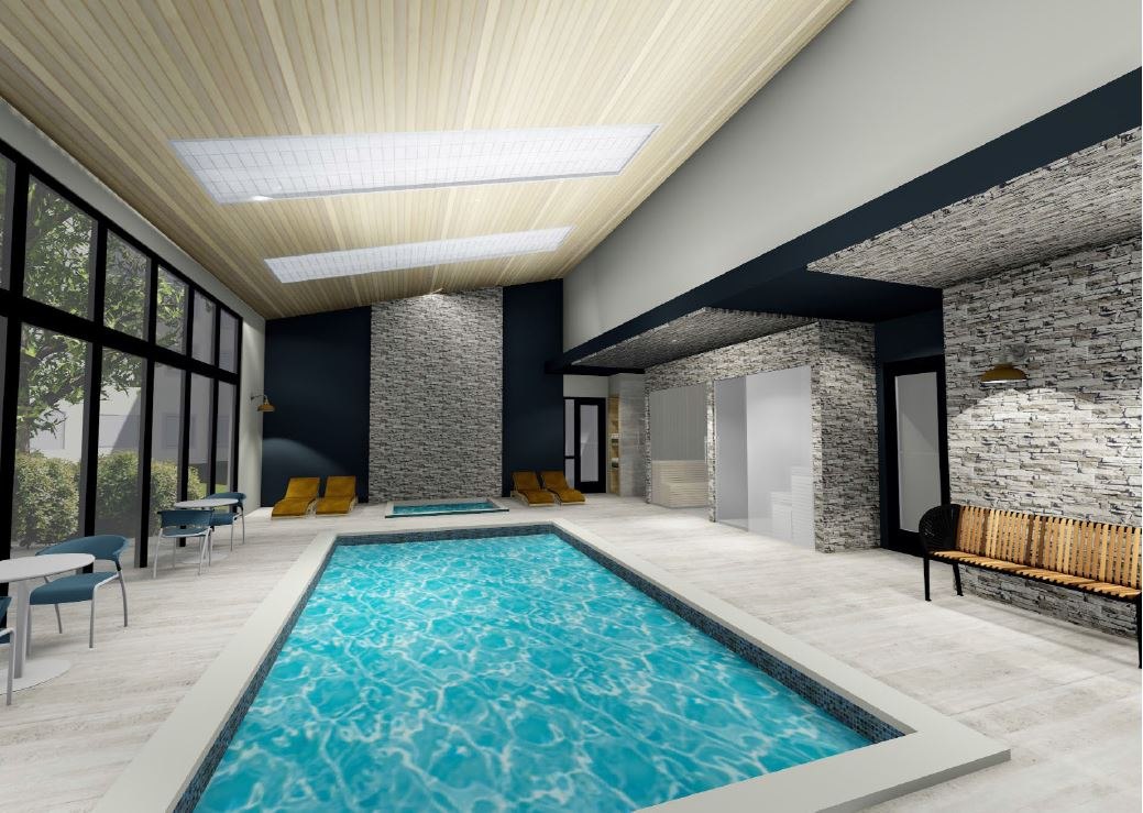 Proposed pool and amenity design